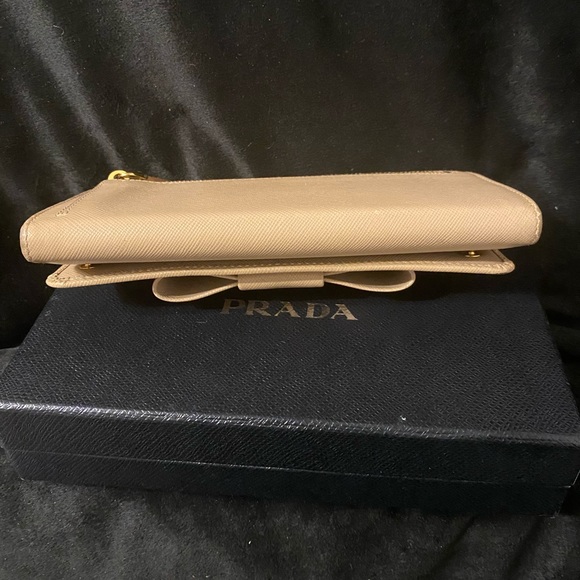 PRADA Saffiano Fiocco Wallet w/box COA - Picture 8 of 16